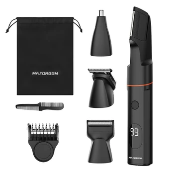 MAXGROOM LK-881 multifunctional trimmer with replaceable tips - juodas