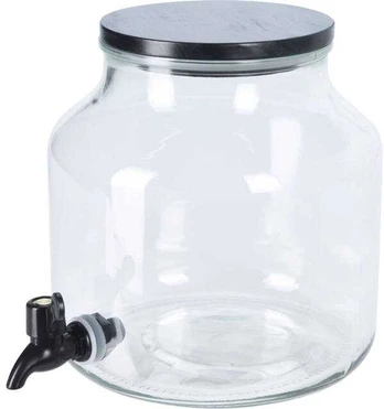 Stiklinis gėrimų indas su kraneliu, 5,2 l