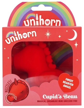 Unihorn Cupids Beau klitorio vibratorius, rožinis, 9 cm