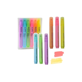Lean Highlighter Set School Office Colored 6pcs.