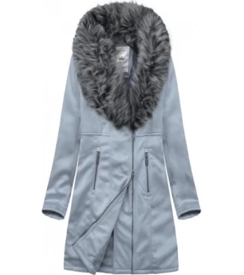 SUEDE JACKET WITH HEAT FUR (6517BIG) striukė