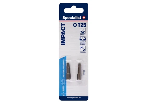 Atsuktuvo antgalis T25, SPECIALIST+, 2 vnt.