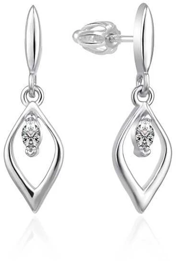 Agato Decent sidabrinis earrings with zircons AGT-E102PW