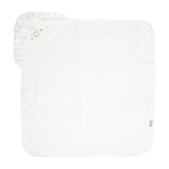 Rankšluostis su gobtuvu Lorelli 90x90 cm baltas 100% medvilnė