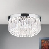 LED lubinis šviestuvas "Prism", chromas, Ø 35 cm