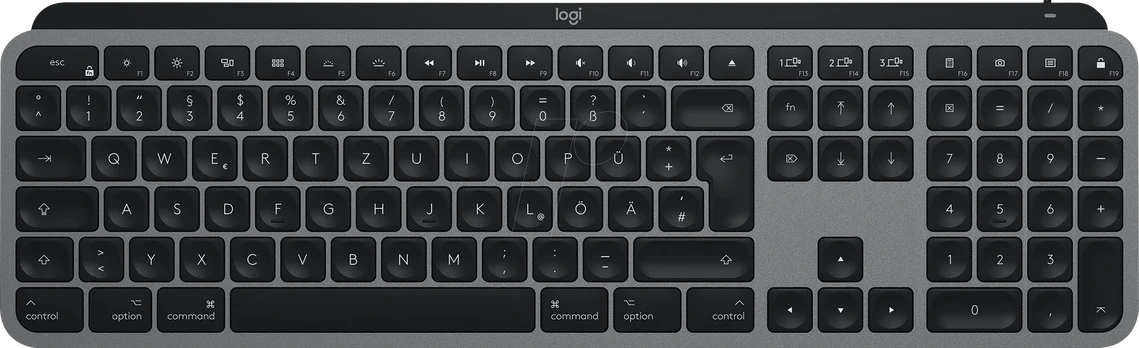 Logitech MX Keys For Mac space grey QWERTZ