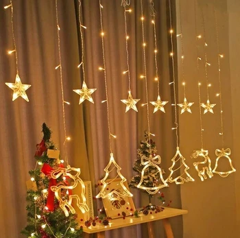 LED elnių užuolaida 2,5 m, 138LED, šaltai balta