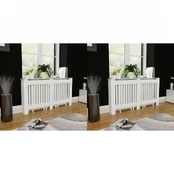 Radiatorių uždangalai, 2vnt., balti, 152cm, mdf (2x242190) kaina