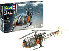 Plastic model Helicopter Alouette II 1/32 kaina