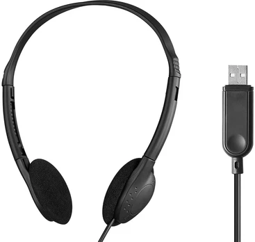 Ausinės Sandberg USB-A Bulk juoda (825-33)