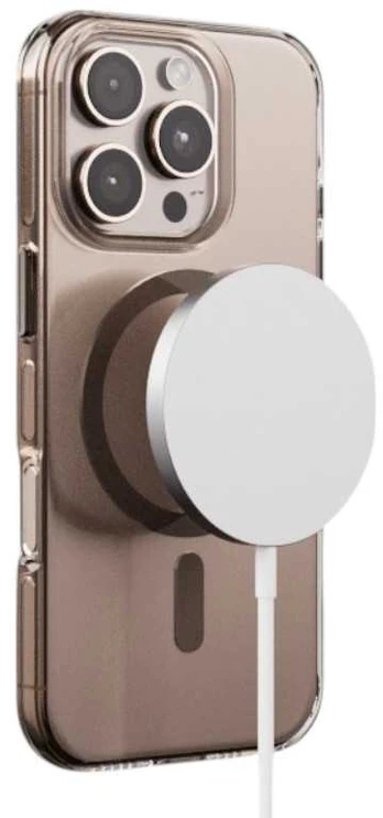 Crong Clear MAG Pro – dėklas iPhone 15 Pro MagSafe (dykuma)