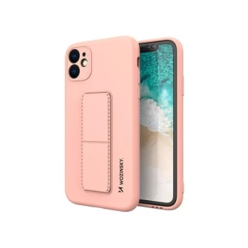 „iLike Galaxy A22 5G Kickstand Case“ silikoninis stovo dangtelis „Samsung Pink“.