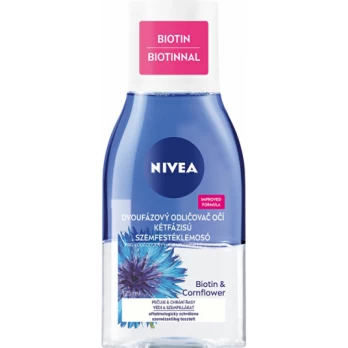 Nivea Eye makiažo valiklis Double Effect Eye Make-up Remover, 125ml