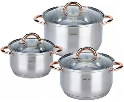 King Hoff Puodų rinkinys 3vnt KINGHOFF KH-1762