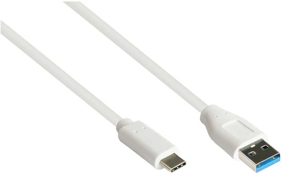 GoodConnections Good Connections USB 3.2 Gen.2 Kabelis A-USB-C baltas 1m