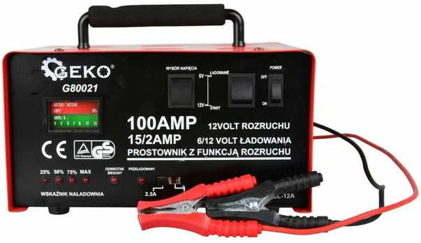 Geko lygintuvas su paleidimo 100A 6/12V GEKO(1)