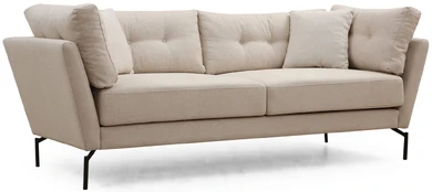 Trivietė sofa Mapa-Cream Kremas kaina