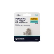 Atmintinė Platinet Metal UDP 128GB USB 3.2 + Type-C kaina
