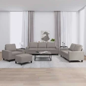 Sofa Sofos komplektas, 4 dalių, taupe spalvos, audinys kaina