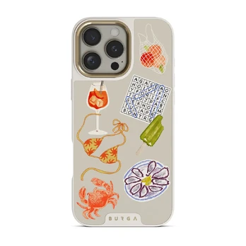 Seaside Muse - iPhone 16 Pro Case, Elite Light (MagSafe) / Gold