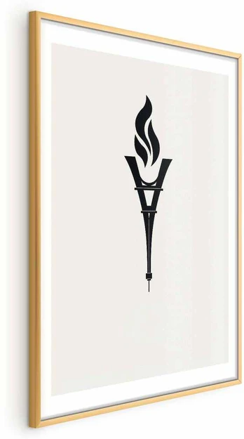 Artgeist Plakatas - Torch Shaped Like the Eiffel Tower