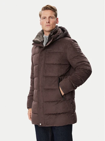 Milestone Žieminė striukė MSLukas 630372 11445 Tamsiai ruda Regular Fit