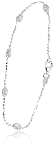 Diamond Sky Jewelry Sidabrinė apyrankė „Moon Beads IV“