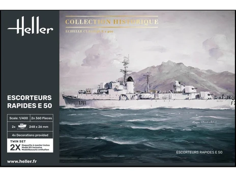 Heller - Escorteurs Rapides E50 (Frigate Le Corse-class), 1/400, 81093