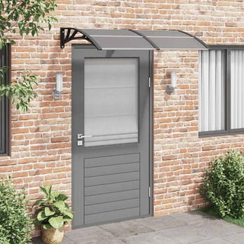 Stogelis durims, juodos spalvos, 150x100cm, polikarbonatas