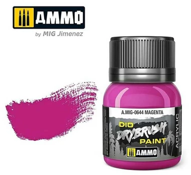 AMMO by MIG Jimenez AMMO MIG - Sendinimo priemonė DRYBRUSH Magenta, 40ml, 0644