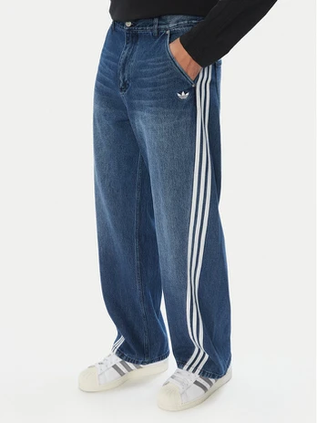 adidas Džinsai adilenium 6 LH3341 Mėlyna Loose Fit