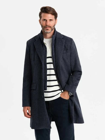 Ombre Clothing vyriškas paltas