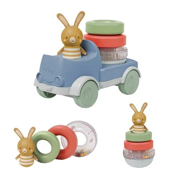 Piramidė Sunkvežimis Bunny Taf Toys