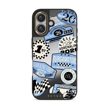 Finish Line - iPhone 16 Case, Elite Mirror Dark (MagSafe) / Gold