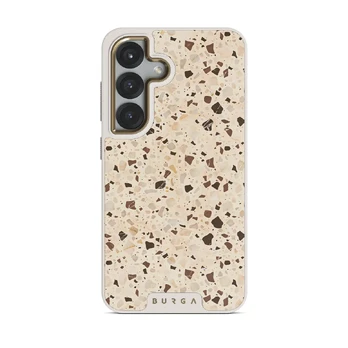 Distant Noise - Terazzo Samsung Galaxy S25 Plus Case, Elite Light (Magnetic) / Gold