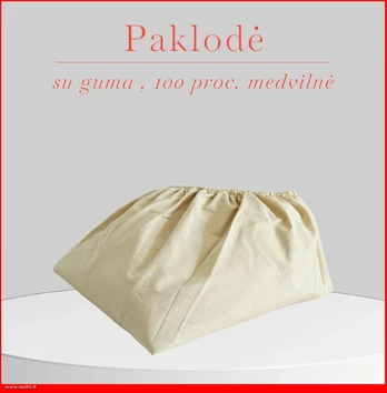 Paklodė su guma - 200x200+30cm.