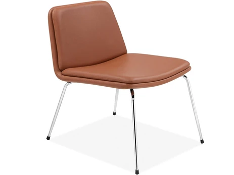 Kėdė Notio Living Heino, ruda/chromo