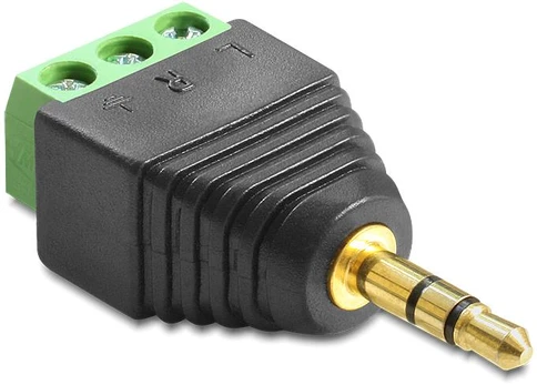 AV adapteris Delock Terminalo blokas Juodas (65419)