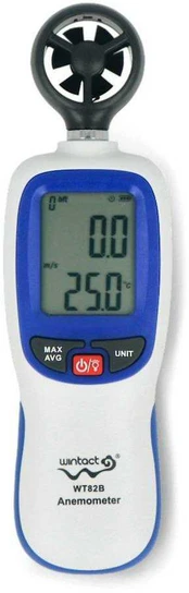 Wintact WT82B anemometras / anemometras - 6 rankų rotorius