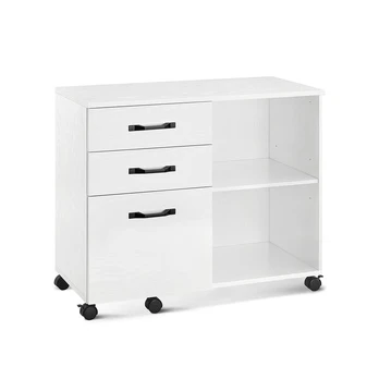 Biuro spinta 40x80x66cm., baltos/juodos spalvos