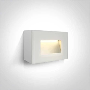 4W LED sieninis šviestuvas, baltas, 3000K, 67076/W/W