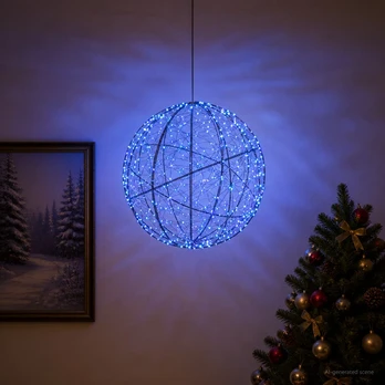 Kalėdų finialo šviesa 750 LED Mėlyna Ø 50 x 52 cm