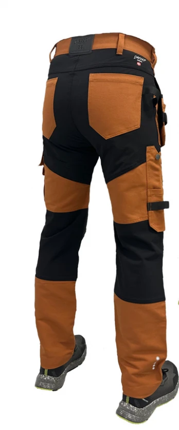 Kelnės su kišenėmis dėklais Titan Flexpro, ruda C60, Pesso