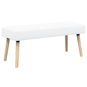 Kanalo paminkštintas suolas Balta 110 x 40 x 46 cm Audinys
