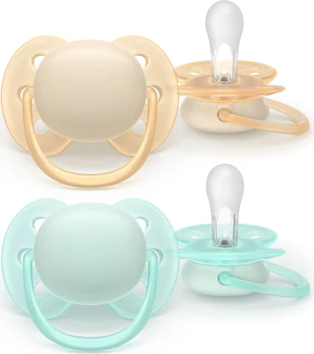 Philips Avent Ultra soft soother, 0-6m, Light yellow/light green