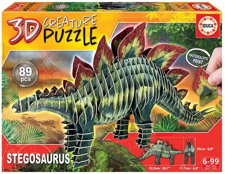 3D dėlionė Educa Stegosaurus 19184, 52.5 cm x 11.7 cm
