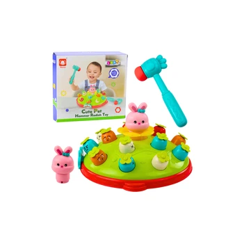 Arcade Game Hit Carrots With Hammer Jumping Rabbit