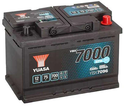 YUASA YBX7096 EFB 75Ah 700A (EN) akumuliatorius