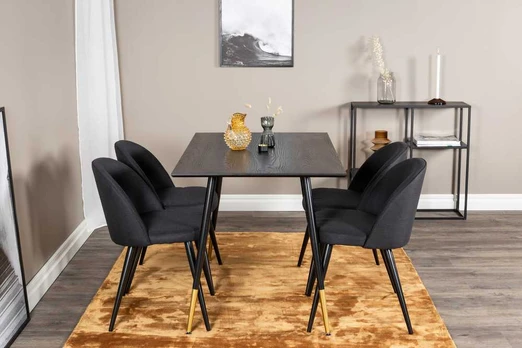 Venture Design Valgomasis stalas, Dipp, 75x120x85 cm, Juodas