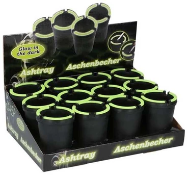 Usorteret Askebæger, Sort, Glow In The Dark